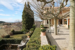 vue terrasse chambres d'hôtes gites